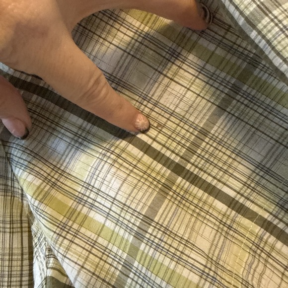 Exofficio Short Sleeve Zip Pocket Plaid Snap Button Shirt Men's  XXL Outdoor - Picture 5 of 10